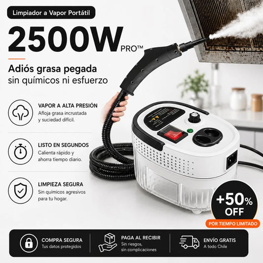 SteamForce 2500W | Limpiadora a Vapor de Alta Presión