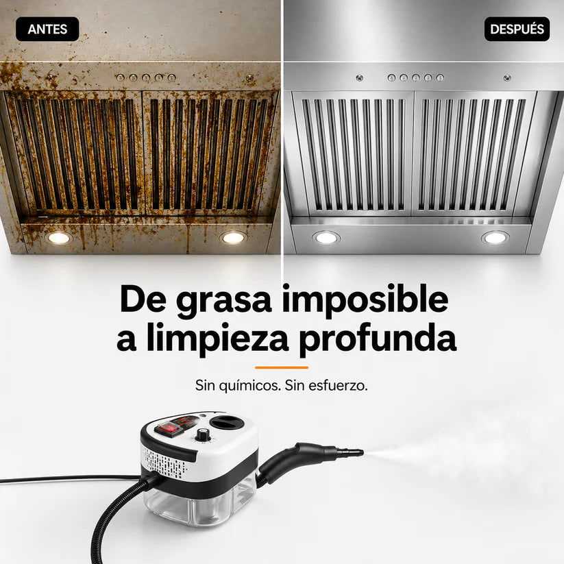 SteamForce 2500W | Limpiadora a Vapor de Alta Presión